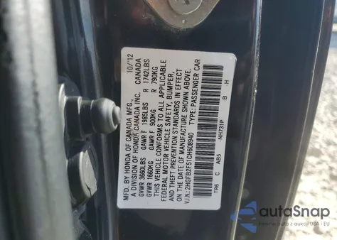 2012 Honda Civic Lx from USA, damaged, VIN 2HGFB2F51CH608940